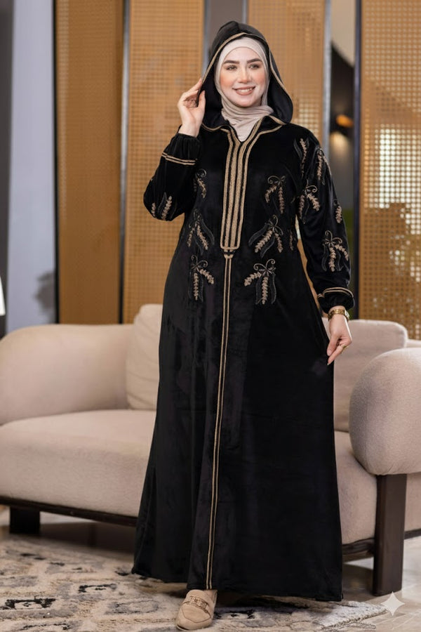 عبايه قطيفة هايدي Cod-H222